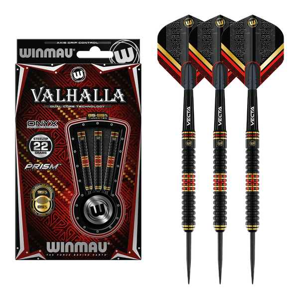 Winmau Valhalla Dual Core - 95% / 85% Tungsten Steel Tip Darts 22 Grams Darts